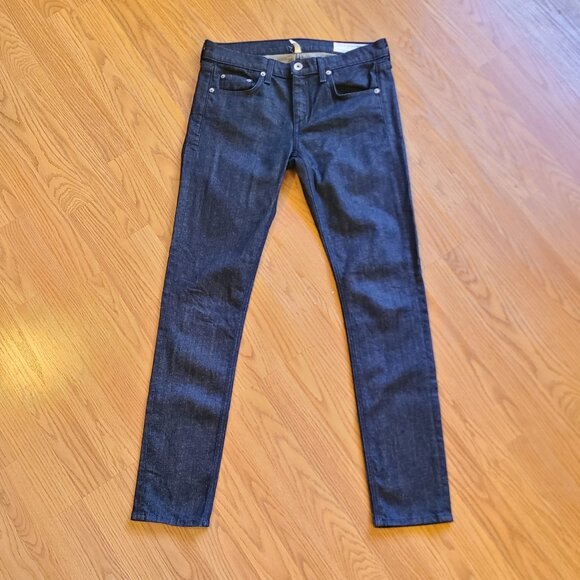 NEW! RAG & BONE THE DRE classic LOW RISE SLIM BOYFRIEND TAPERED LEG JEANS sz 27 - Picture 2 of 8